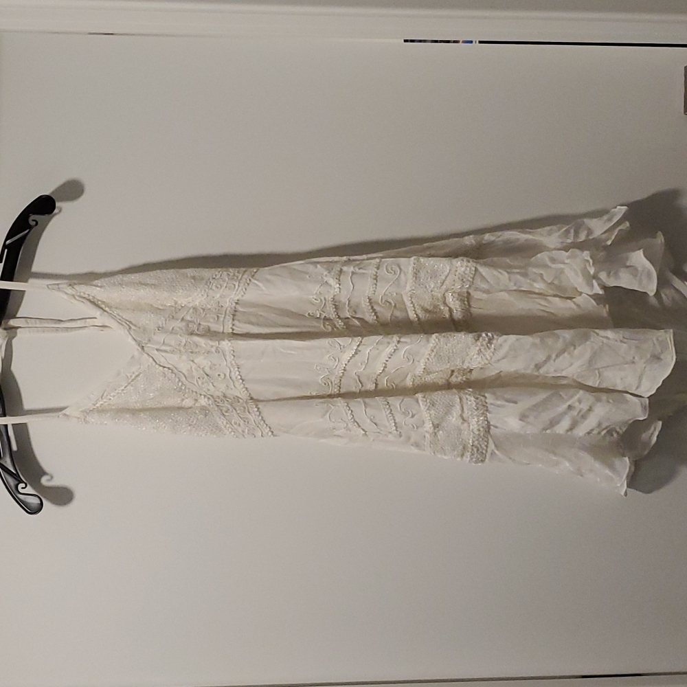 White halter dress